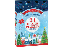 EUROGRAPHICS Puzzle Adventní kalendář: Vánoční vesnice 24x50 dílků