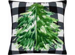 Povlak na polštář NORDIC Velvet 45x45 cm - Zelený strom