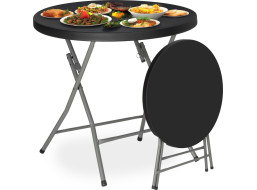 Kulatý cateringový stůl BANKIET 80 cm - černý