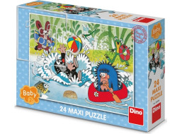 Dino Puzzle Krtek ve vodě 24 dílků maxi