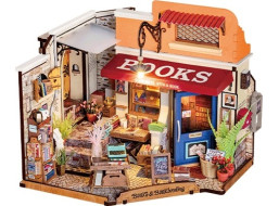 RoboTime Miniatura domečku Knihkupectví na rohu