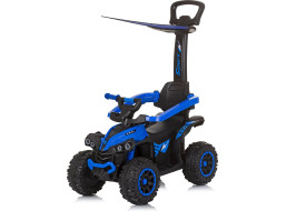 CHIPOLINO Odrážedlo se stříškou a vodící tyčí ATV Blue