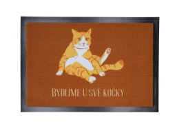 Rohožka Bydlíme u své kočky 40x60 cm