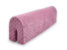 Chránič na dětskou postel MINKY 100 cm - starorůžový