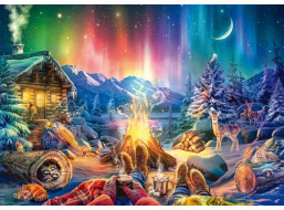 SCHMIDT Puzzle Romantika u ohně a pod hvězdami 1000 dílků
