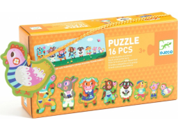 DJECO Puzzle Velcí a malí na farmě 16 dílků