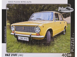 RETRO-AUTA Puzzle č.06 VAZ 2101 (1981) 40 dílků