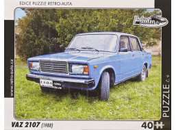 RETRO-AUTA Puzzle č.09 VAZ 2107 (1988) 40 dílků