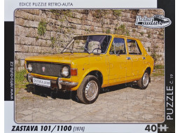 RETRO-AUTA Puzzle č.19 Zastava 101,1100 (1974) 40 dílků