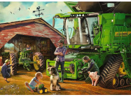 RAVENSBURGER Puzzle John Deer tenkrát a nyní 1000 dílků