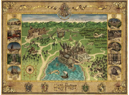 RAVENSBURGER Puzzle Mapa Bradavic 1500 dílků