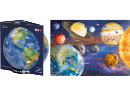 EUROGRAPHICS Puzzle v plechové krabičce Planety 550 dílků