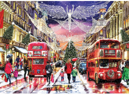 GIBSONS Puzzle Vánoční Regent Street XL 500 dílků