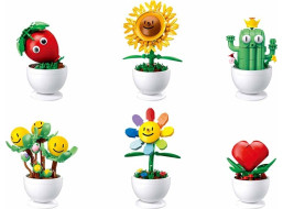 Sluban Flowers M38-B1073 Květiny s očima malé Displej 6 ks