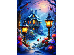 ALIPSON Puzzle Čarovná zima 500 dílků