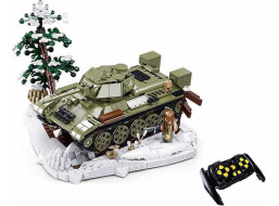 Sluban Power Bricks M38-B7072 R/C T34/76 (1942) Tank na dálkové ovládání