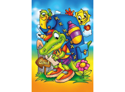 ART PUZZLE Dřevěné puzzle Cesta do školy 16 dílků