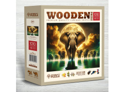 WOODEN CITY Dřevěné puzzle Sloní sny 1010 dílků