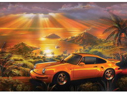 ART PUZZLE Puzzle Žluté Porsche 1500 dílků