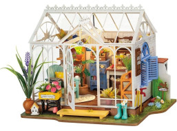 ROBOTIME Rolife DIY 3D dřevěné puzzle Vysněný zahradní dům s LED osvětlením 240 dílků