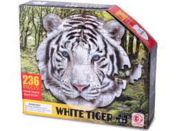 Obrysové puzzle Bílý tygr 236 dílků