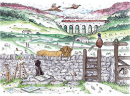 RAVENSBURGER Puzzle Život v Yorkshiru 1000 dílků