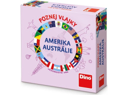 Dino Cestovní hra Poznej vlajky - Amerika a Austrálie