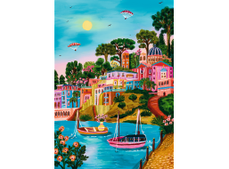 TREFL Puzzle Premium Plus The Art of Colour: Syros, Řecko 1000 dílků