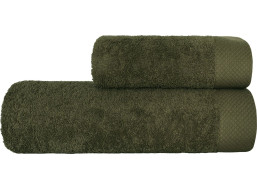 Bavlněný ručník BOHO - 70x140 cm - 500g/m2 - zelený