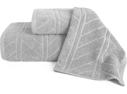 Bavlněný ručník RELIEF - 30x50 cm - 500g/m2 - šedý
