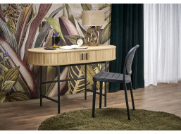 Psací stůl ELEGANCE - přírodní/černý