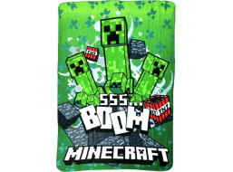 Dětská deka POLAR 100x140 cm - Minecraft - SSS...Boom