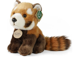 Rappa Plyšová panda červená sedící 18 cm ECO-FRIENDLY