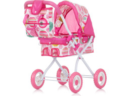 CHIPOLINO Hluboký kočárek pro panenky Emily Multicolor