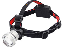 Solight LED čelová svítilna, 300lm, Cree XPG R5, fokus, 3 x AA