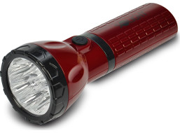 Solight LED nabíjecí svítilna, 9 x LED, červenočerná, plug-in