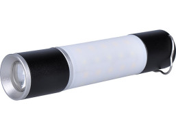Solight LED nabíjecí ruční svítilna s kampingovou lucernou, 250lm, power bank, Li-Ion