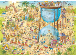 HEYE Puzzle Šílená ZOO: Pouštní expozice 1000 dílků
