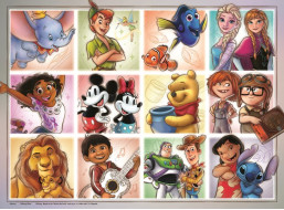 RAVENSBURGER Puzzle Marvel: Disney postavy XXL 100 dílků