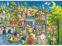RAVENSBURGER Puzzle Mother Gooseville 1000 dílků