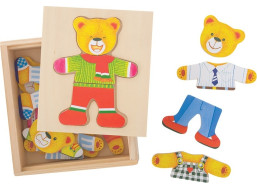 Bigjigs Toys Oblékací puzzle Pan medvěd