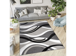 Kusový koberec TAPIS Vlny - tmavě šedý/šedý