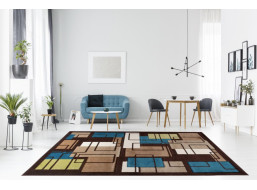 Moderní kusový koberec MATRA hnědý C236A