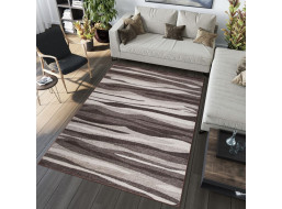 Kusový koberec SARI Ripple - hnědý