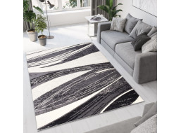 Kusový koberec TAPIS Soft - tmavě šedý/krémový