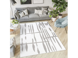 Kusový koberec TAPIS Flick - bílý