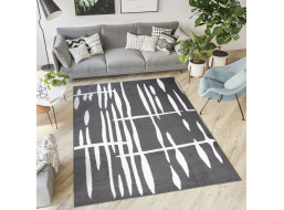 Kusový koberec TAPIS Flick - tmavě šedý