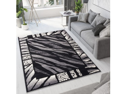 Kusový koberec TAPIS Safari - černý/šedý