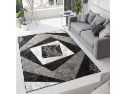 Kusový koberec TAPIS Vertigo - černý/šedý