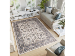 Kusový koberec COLORADO Flowers - bílý